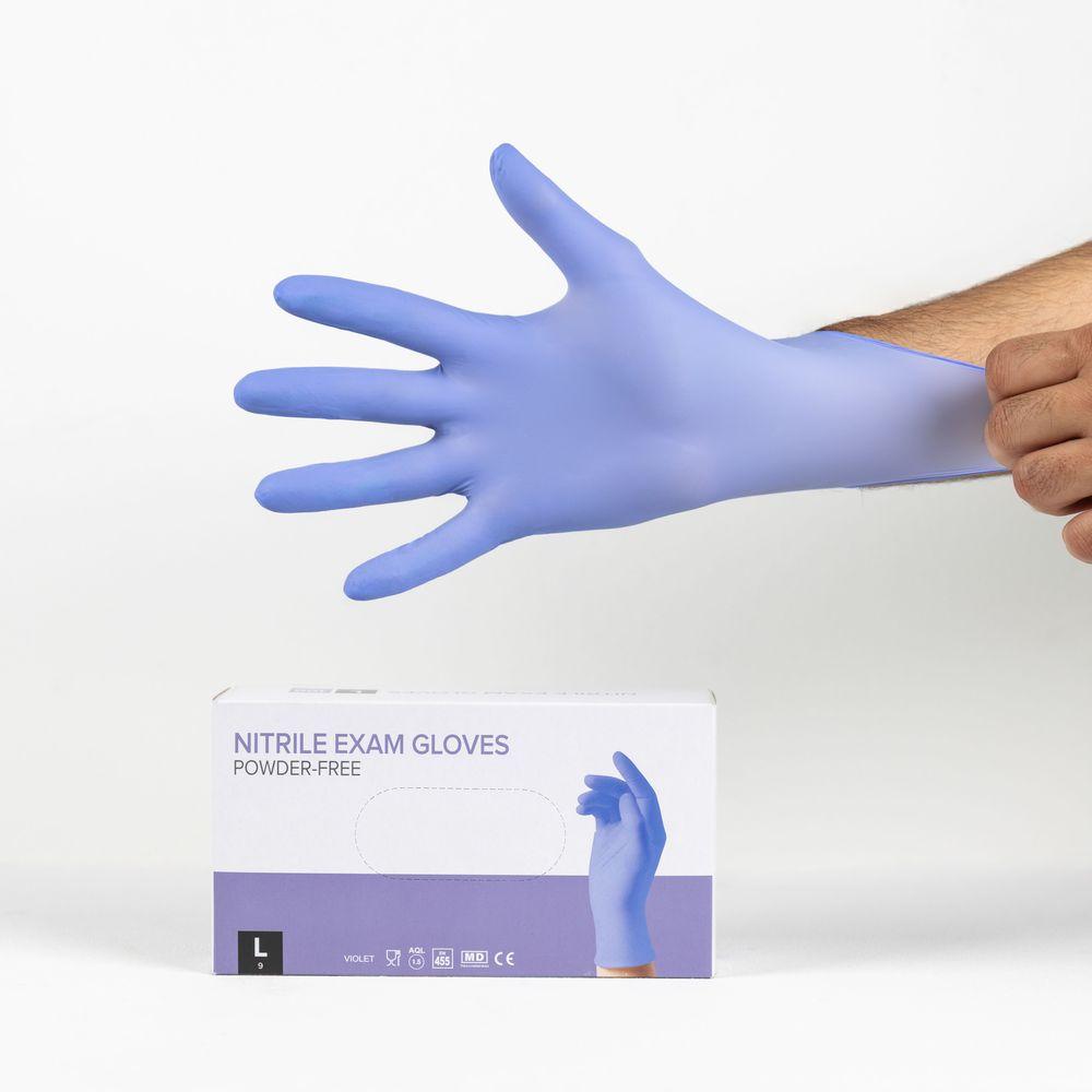 ნიტრილის ხელთათმანი ლურჯი